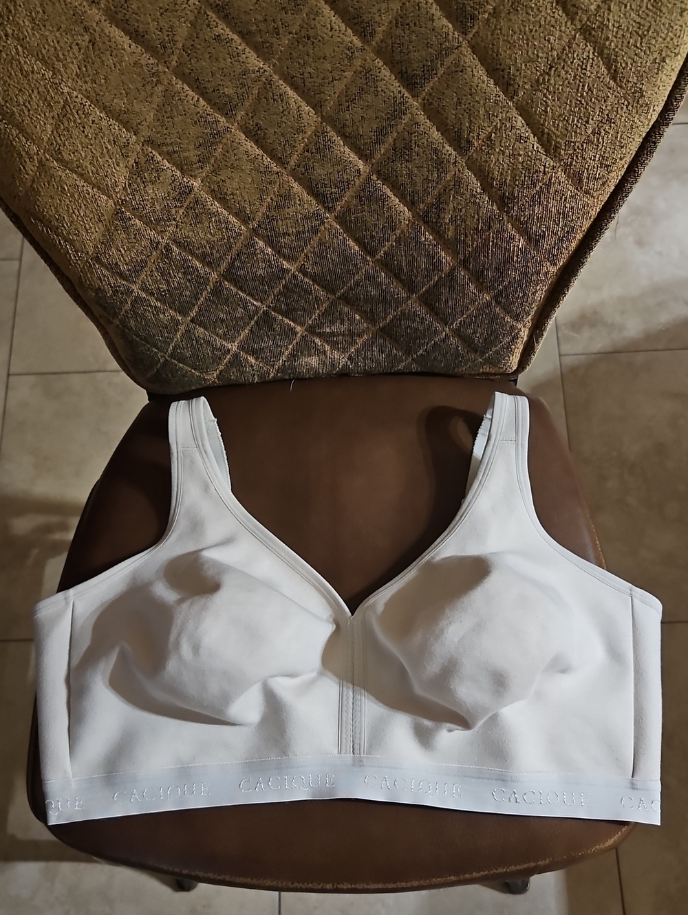 Cacique Lane Bryant Unlined Full Coverage No Wire T-Shirt Bra Cream